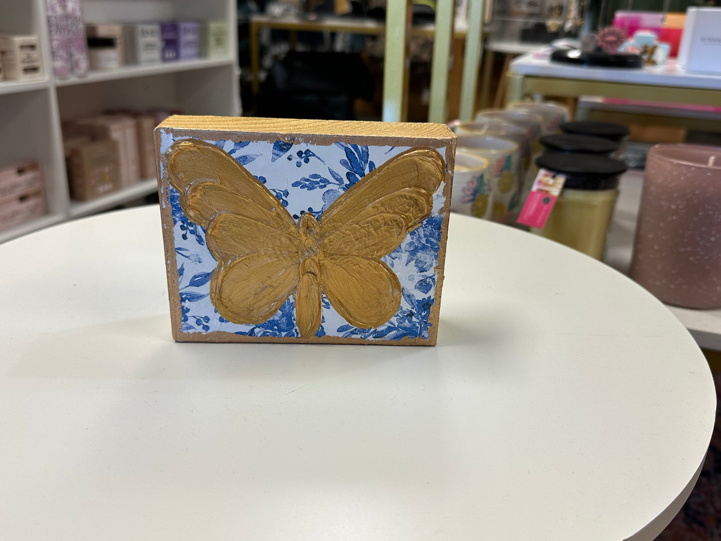 Coddiwomple Chinoiserie Butterfly Botanicals Blue White Bridal Tea Art Blocks Coddiwomple