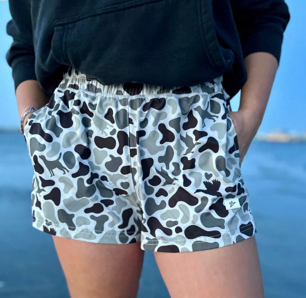 Combat Waterfowl Womens 2.5" Helmand  Camo Shorts COMBAT WATERFOWL