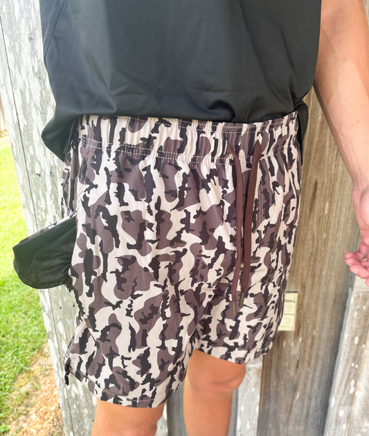 Mens Weekender Everyday Camo Shorts Honey Hole Outdoors