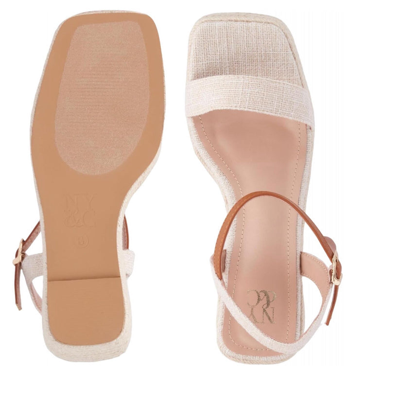 New York And Company Women's Unita Platform Wedge Sandal S3 Holding