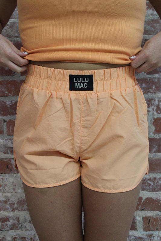 Lulu Mac Cantaloupe DD Athletic Shorts Girlie Girl Originals