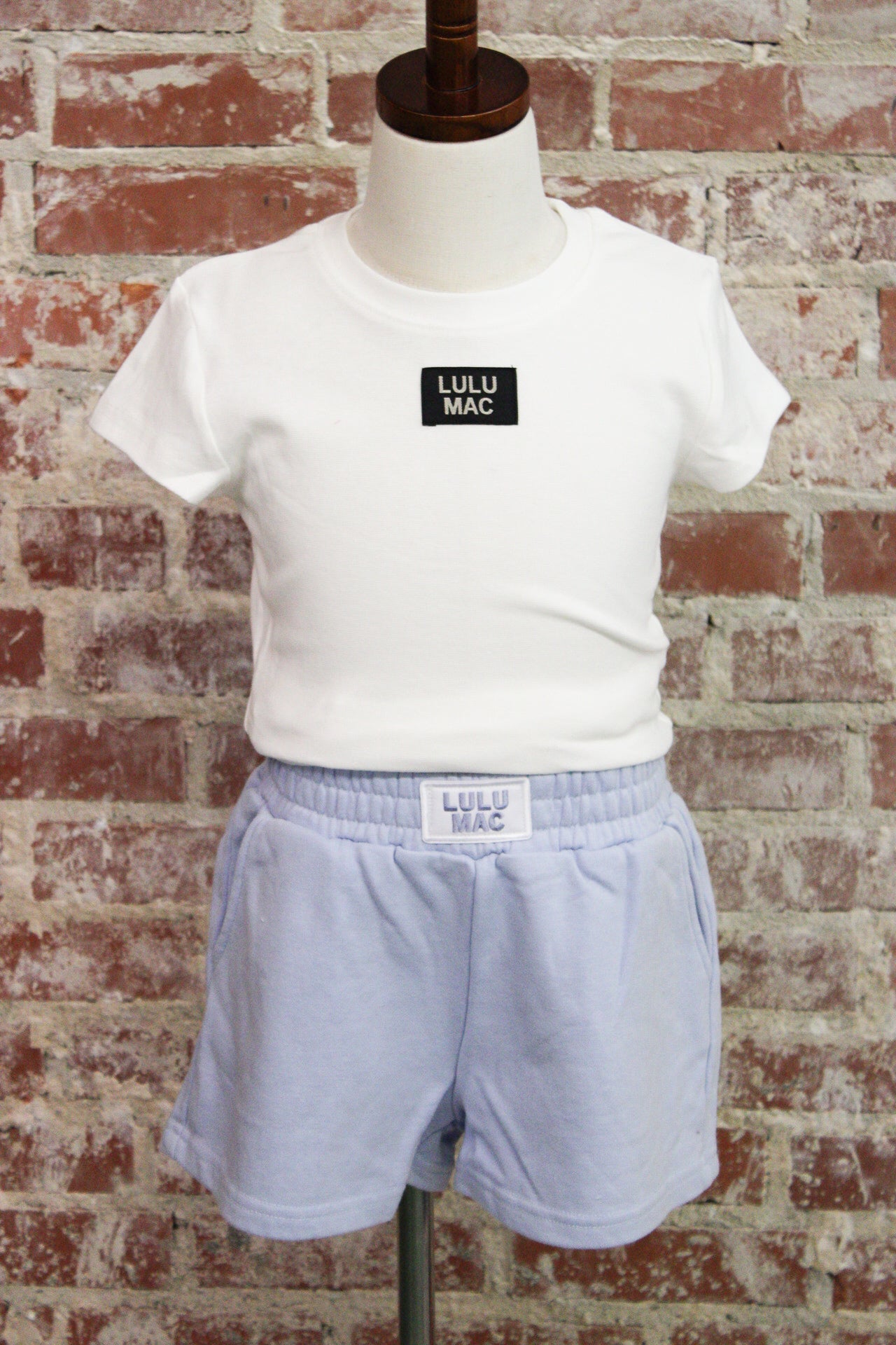 Lulu Mac Kids Light Blue Terry Cloth Shorts Girlie Girl Originals