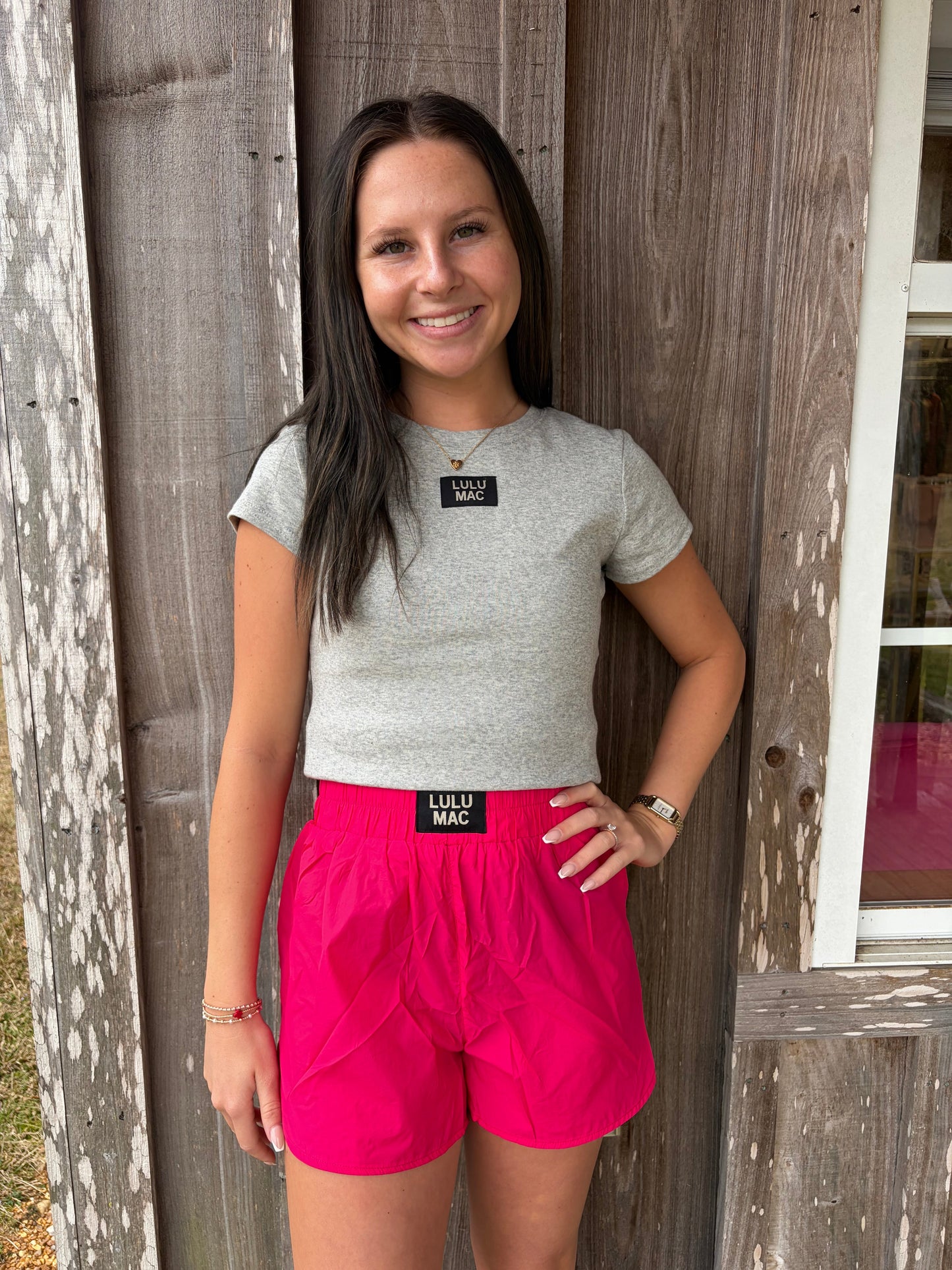 Lulu Mac Hot Pink DD Athletic Shorts Girlie Girl Originals