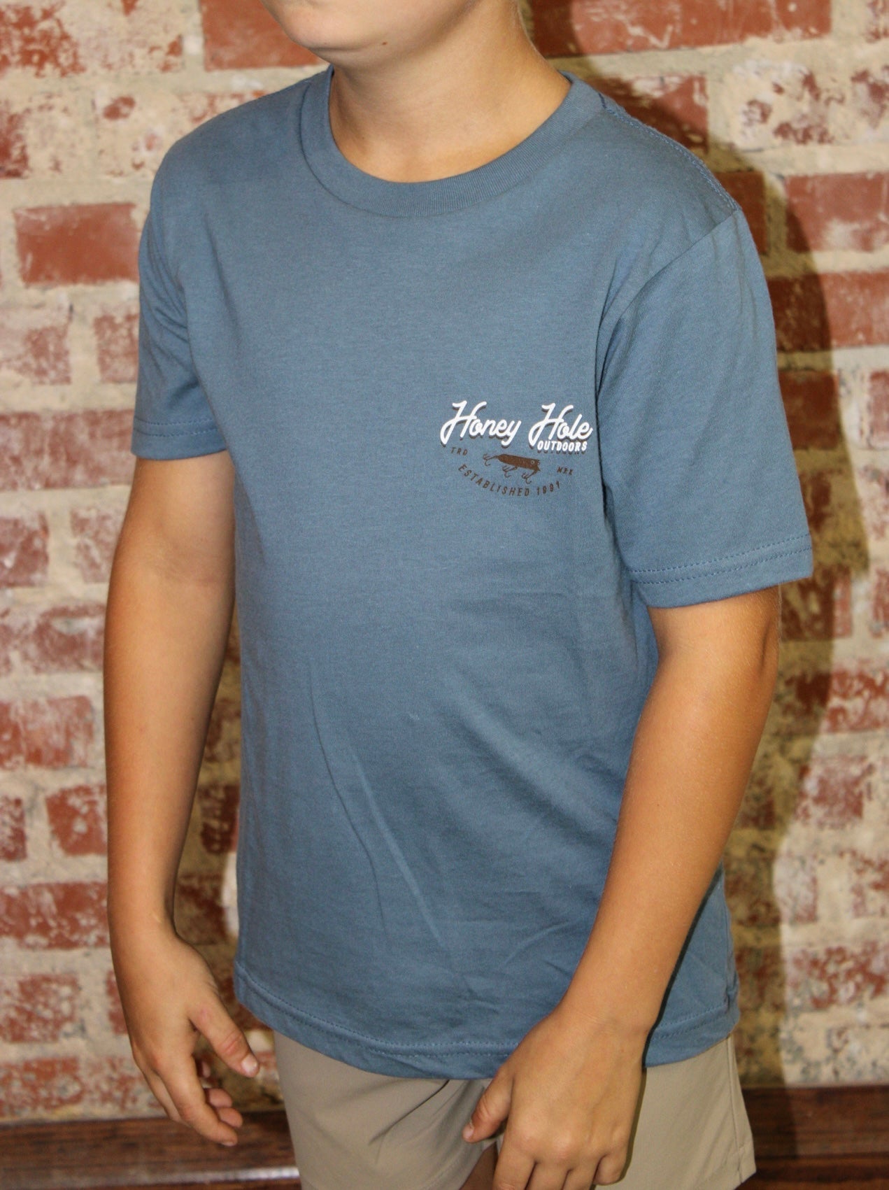 Honey Hole Outdoors Youth Eagle Short Sleeve Shirt Honey Hole Outdoors