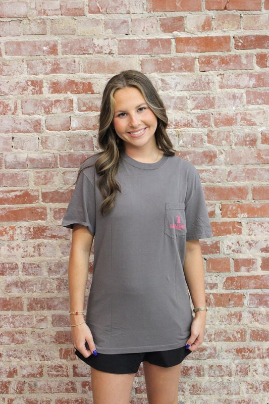 Local Girl Happy Hour Grey Short Sleeve Tee LOCAL BOY OUTFITTER
