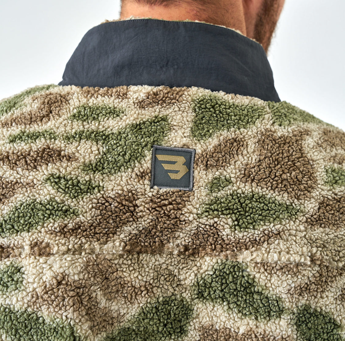 BURLEBO Sherpa Quarter Zip Pull Over -Alpine Camo BURLEBO
