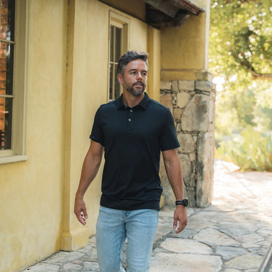 Burlebo Black Performance Polo BURLEBO