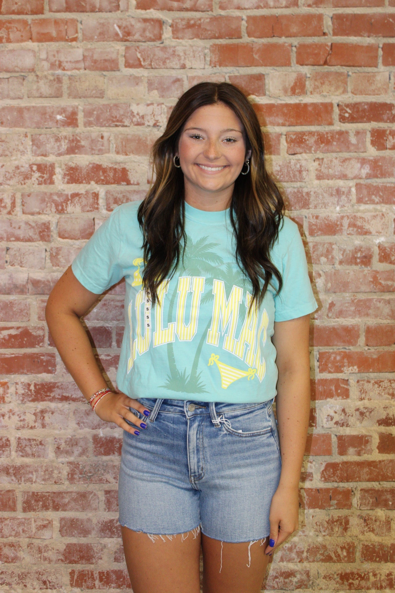 Lulu Mac Bikini Chalky Mint Comfort Colors Tee Girlie Girl Originals