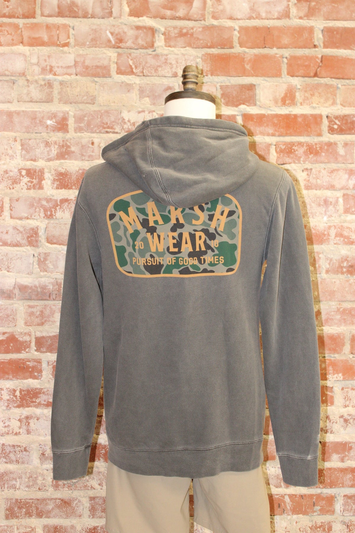 Marsh Wear Grey Alton Camo Pullover Hoodie MARSH WEAR