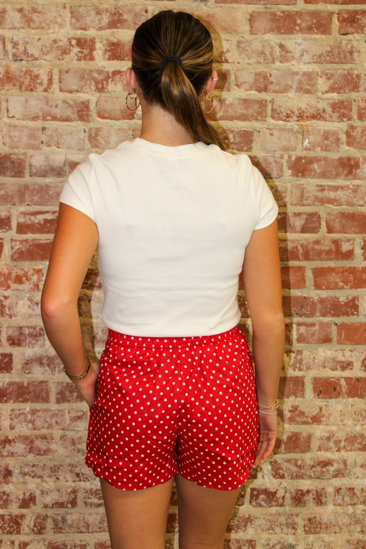 LULU MAC RED MINI POLKA DOT BOXER SHORTS Girlie Girl Originals