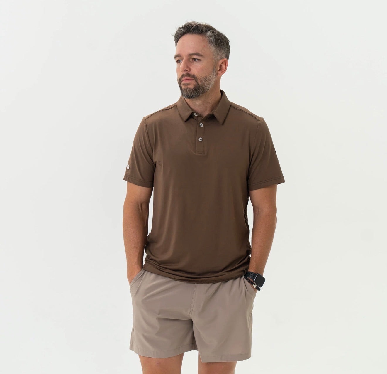 Burlebo Performance Polo - Heather Brown BURLEBO