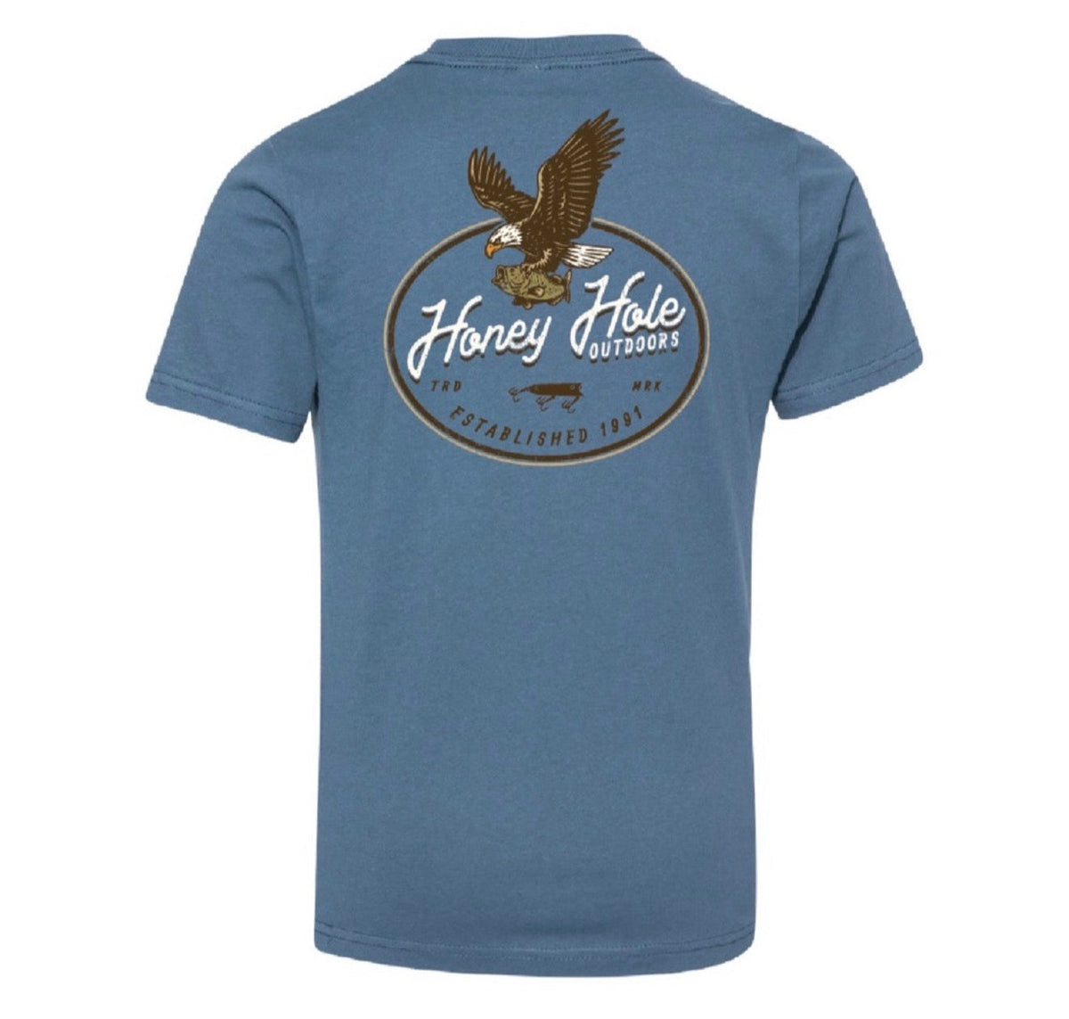 Honey Hole Outdoors Youth Eagle Short Sleeve Shirt Honey Hole Outdoors