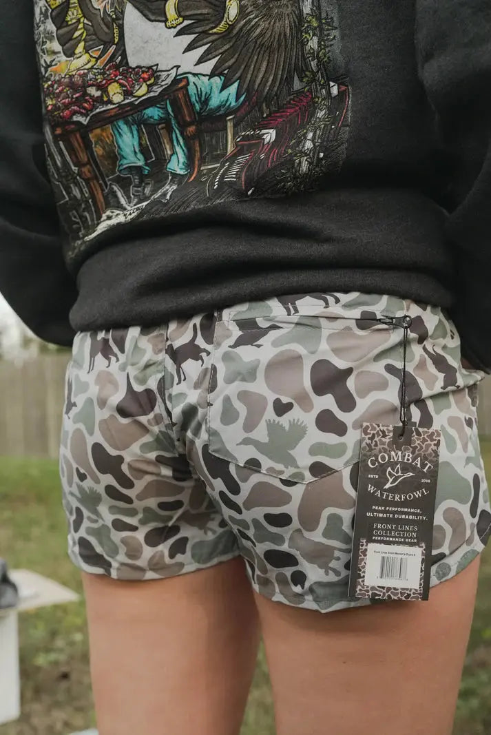 Womens 2.5"  Diyala Camo Athletic Short COMBAT WATERFOWL