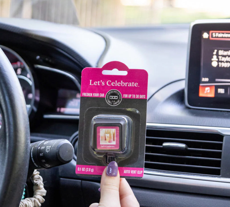 Sweet Grace & Let's Celebrate Auto Vent Clip BRIDGEWATER CANDLE CO.