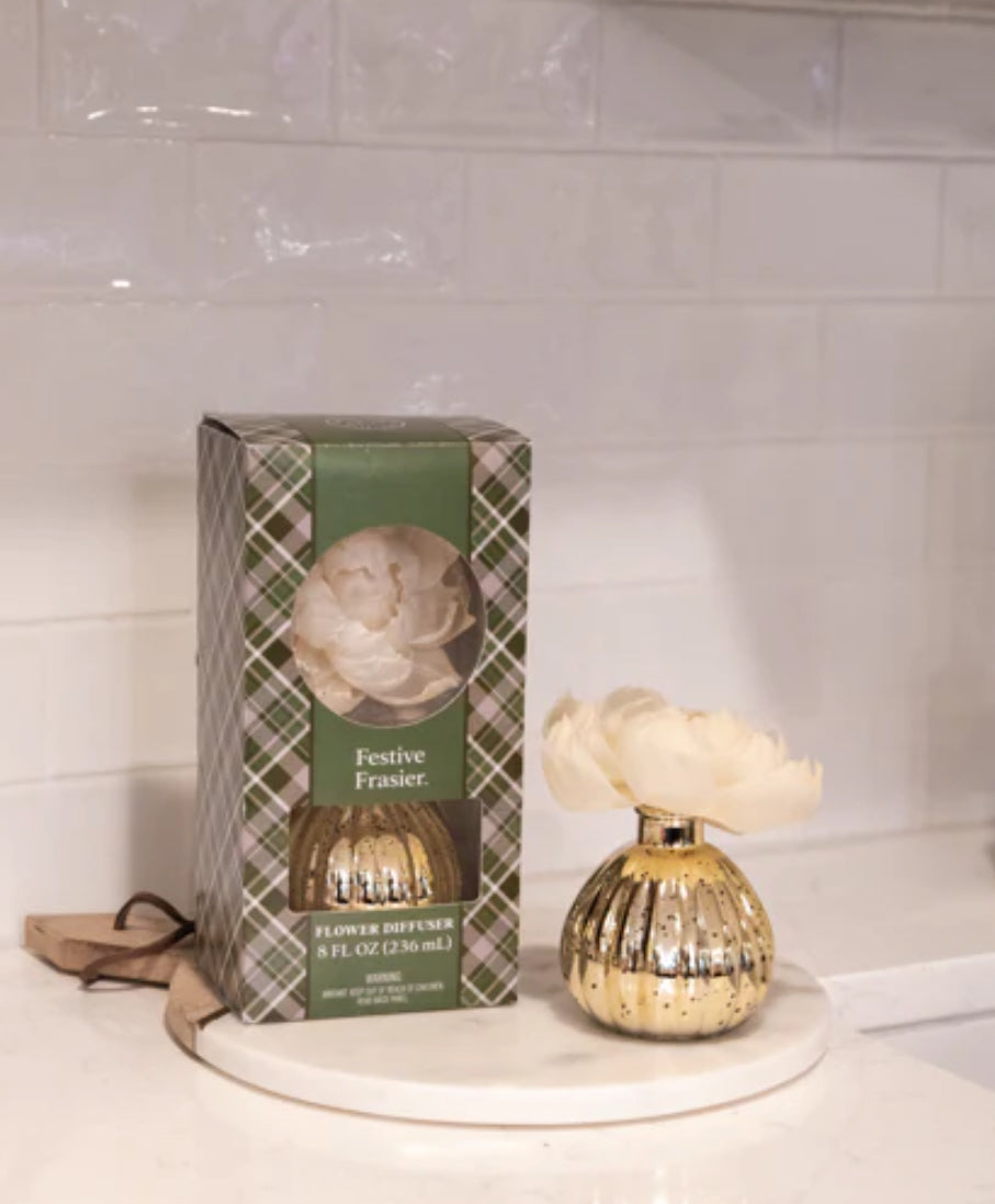 Festive Frasier Holiday Flower Diffuser BRIDGEWATER CANDLE CO.