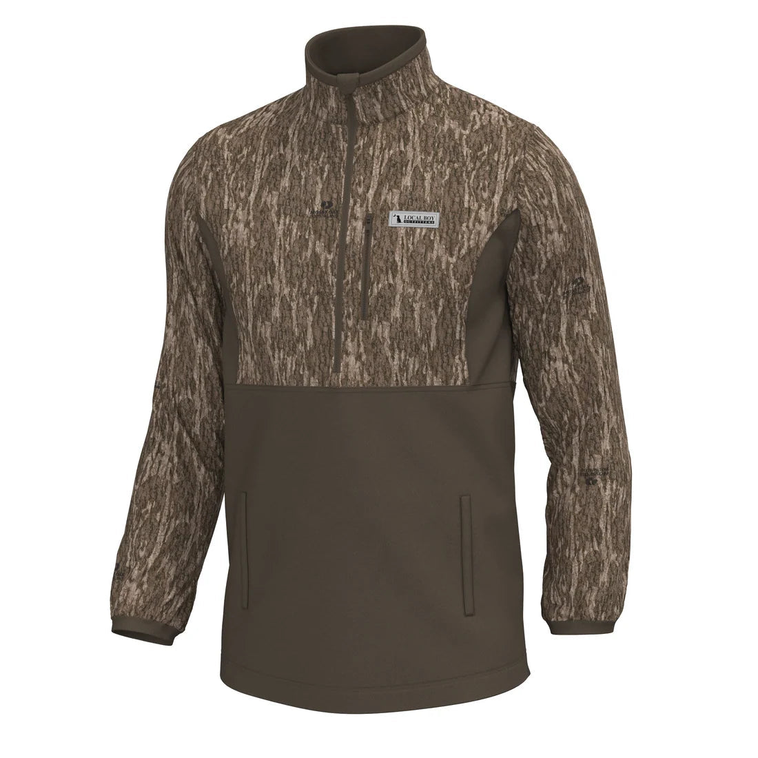 LOCAL BOY Mossy Oak Bottomland Fielder Quarter Zip Pullover LOCAL BOY OUTFITTER