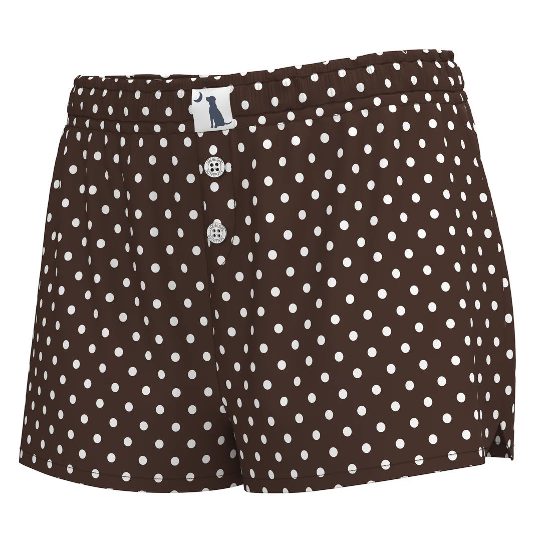 Local Girl Expresso Polka Dot Boxer Shorts SOUTHERN SUNDROP BOUTIQUE