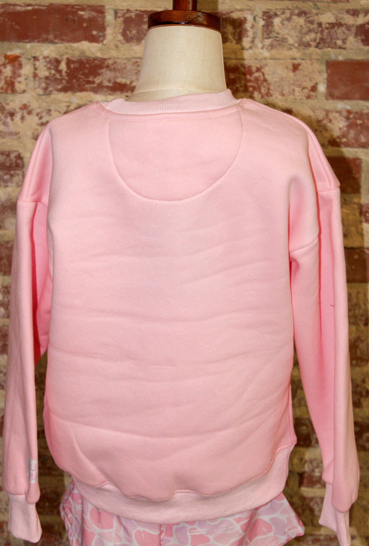 Lulu Mac Youth Light Pink With White Sweatshirt Girlie Girl Originals