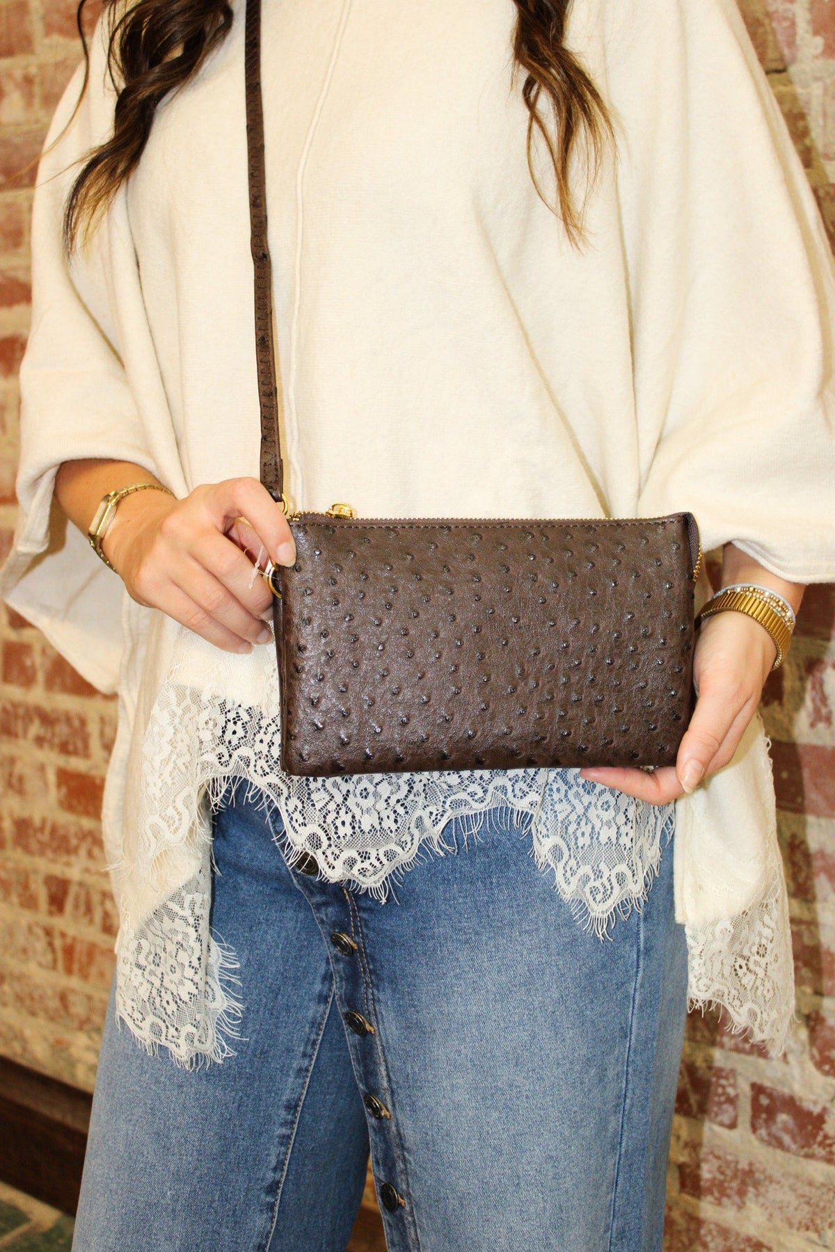 Caroline Hill Liz Crossbody Coffee EO Purse Caroline Hill