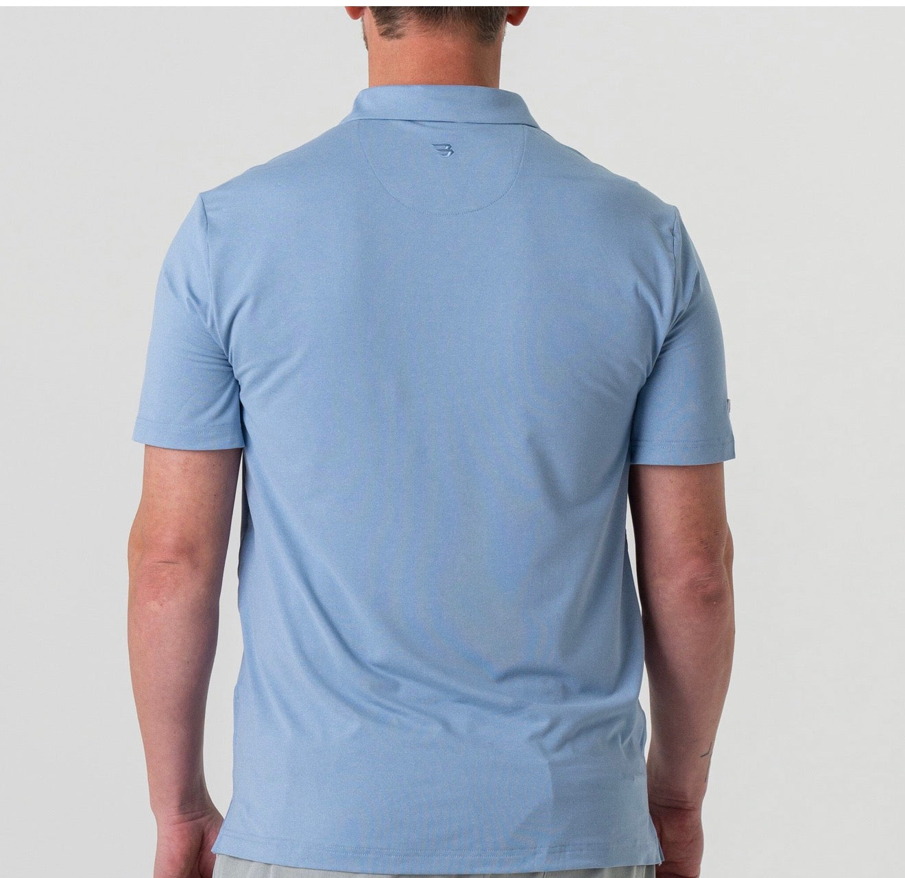Burlebo Performance Polo - Heather Sky Blue BURLEBO