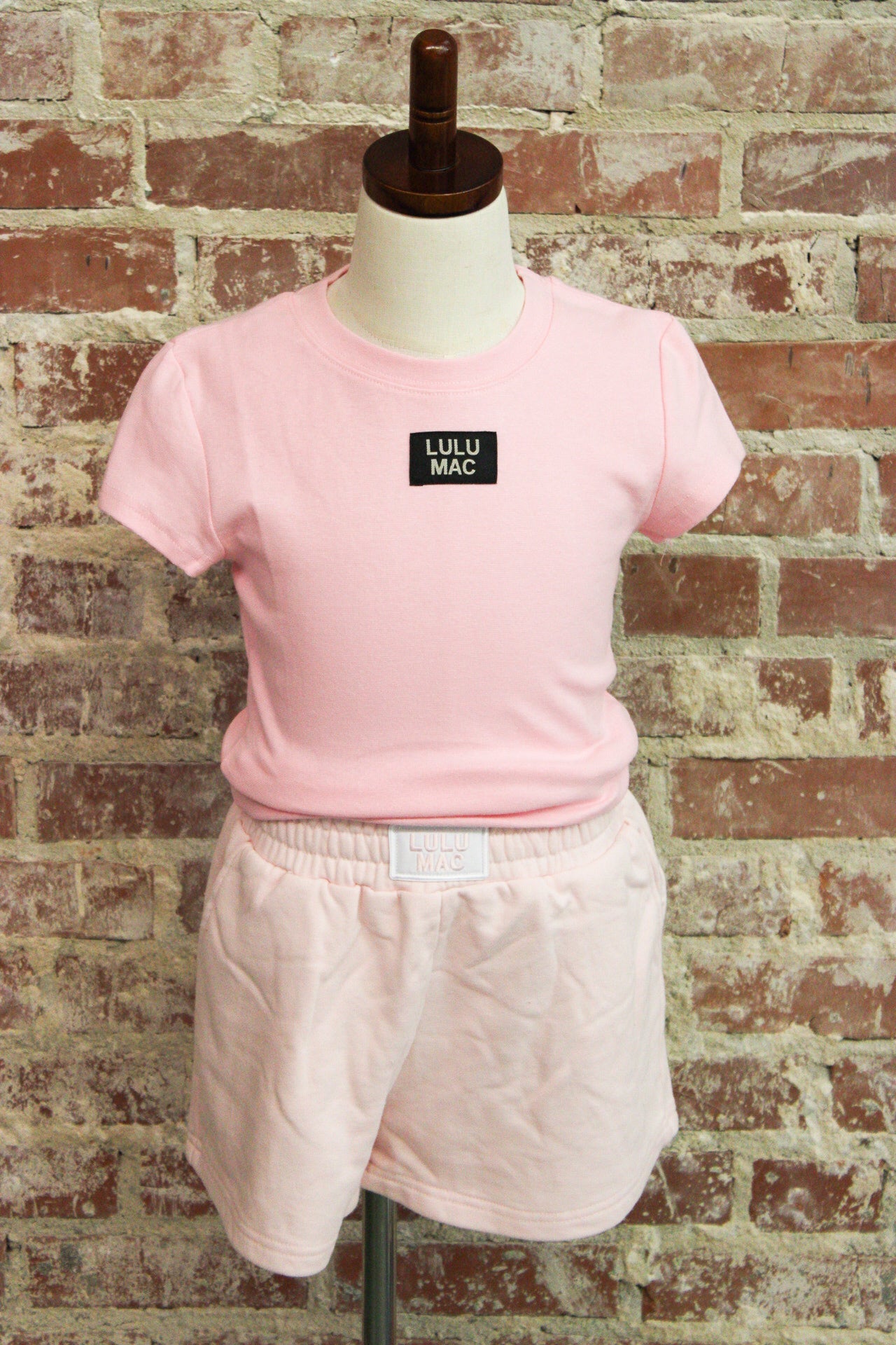 Lulu Mac Kids Light Pink Terry Cloth Shorts Girlie Girl Originals