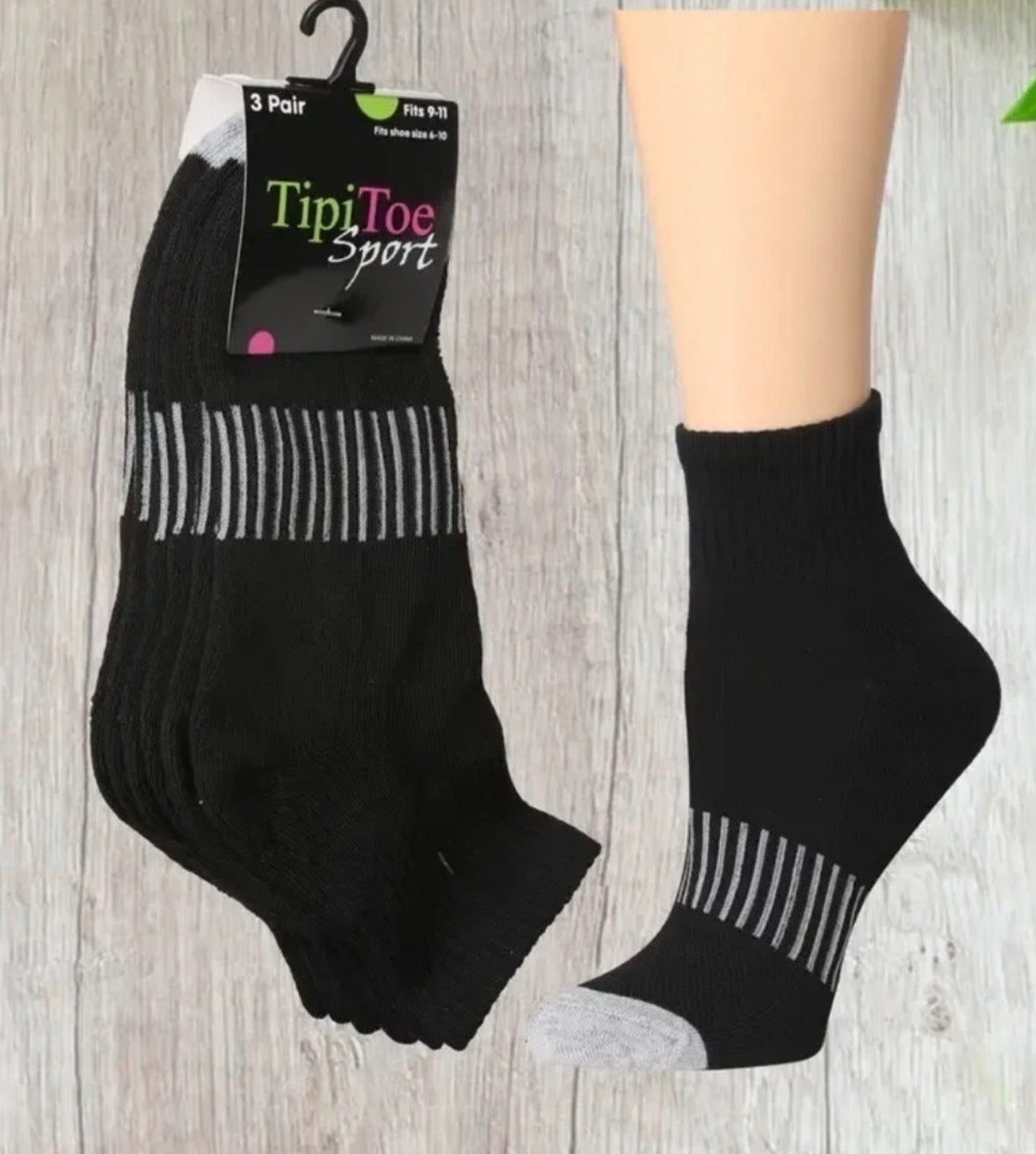 Tip Toe Women Sports Soft Breathable Athletic Cushioned Crew Sock, 3 pack Isadora, Tipi toe, & James Fiallo