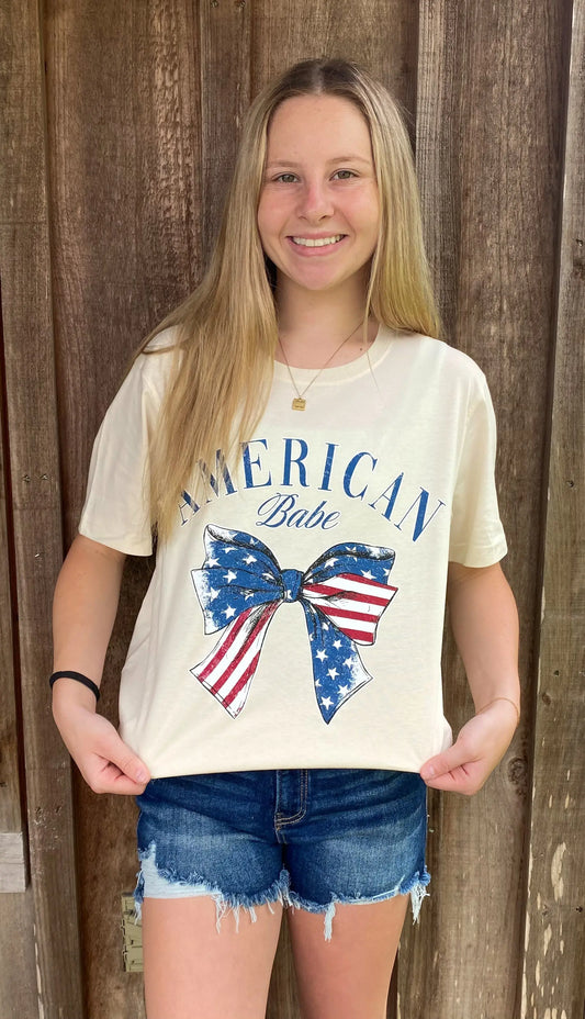 American Babe Coquette Graphic Tee Rustee Clothing