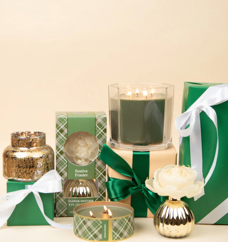 Festive Frasier Holiday Flower Diffuser BRIDGEWATER CANDLE CO.