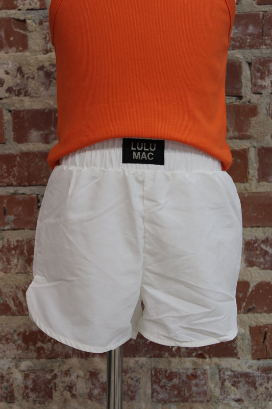 Lulu Mac Youth 1000 White Athletic Shorts Girlie Girl Originals