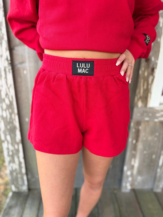 Lulu Mac  Waffle Knit Shorts Girlie Girl Originals