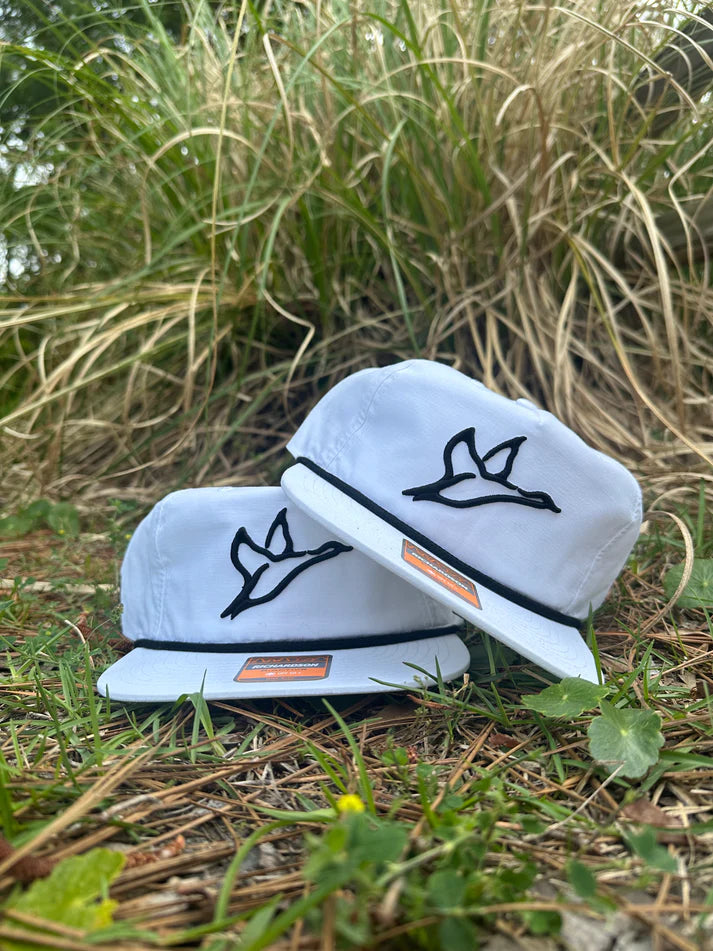 COMBAT WATERFOWL WHITE BLACK ICON GRANDPA HAT COMBAT WATERFOWL