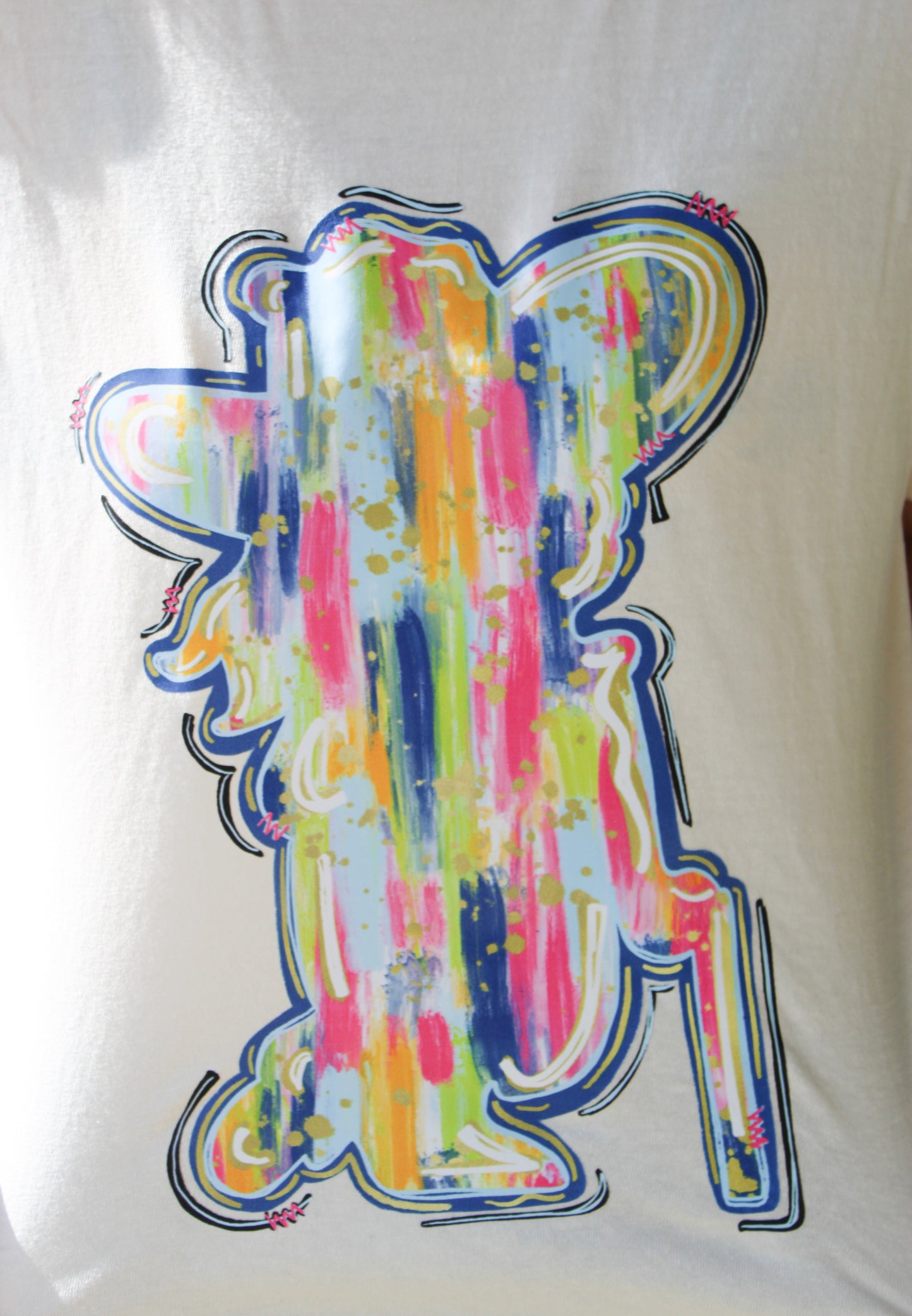 Brushstroke Rebelman Ivory T-Shirt Trendy Transfers