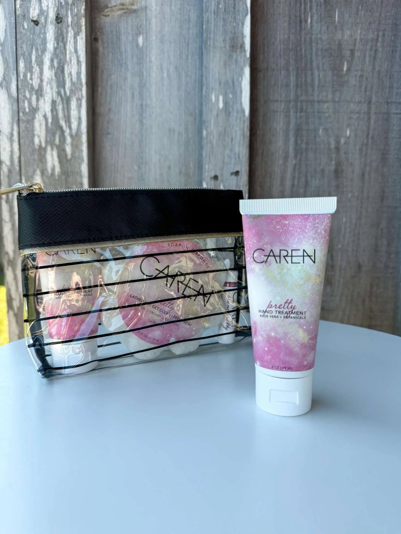 Caren Products-Really Pretty Gift Set; Pretty 2oz Ht and Pretty Sponge Caren Products