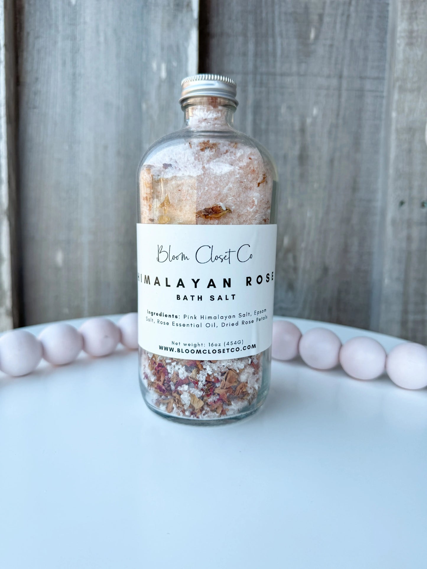 Luxury Rejuvenating Large Bath Salts 16 oz. Bloom Closet Co