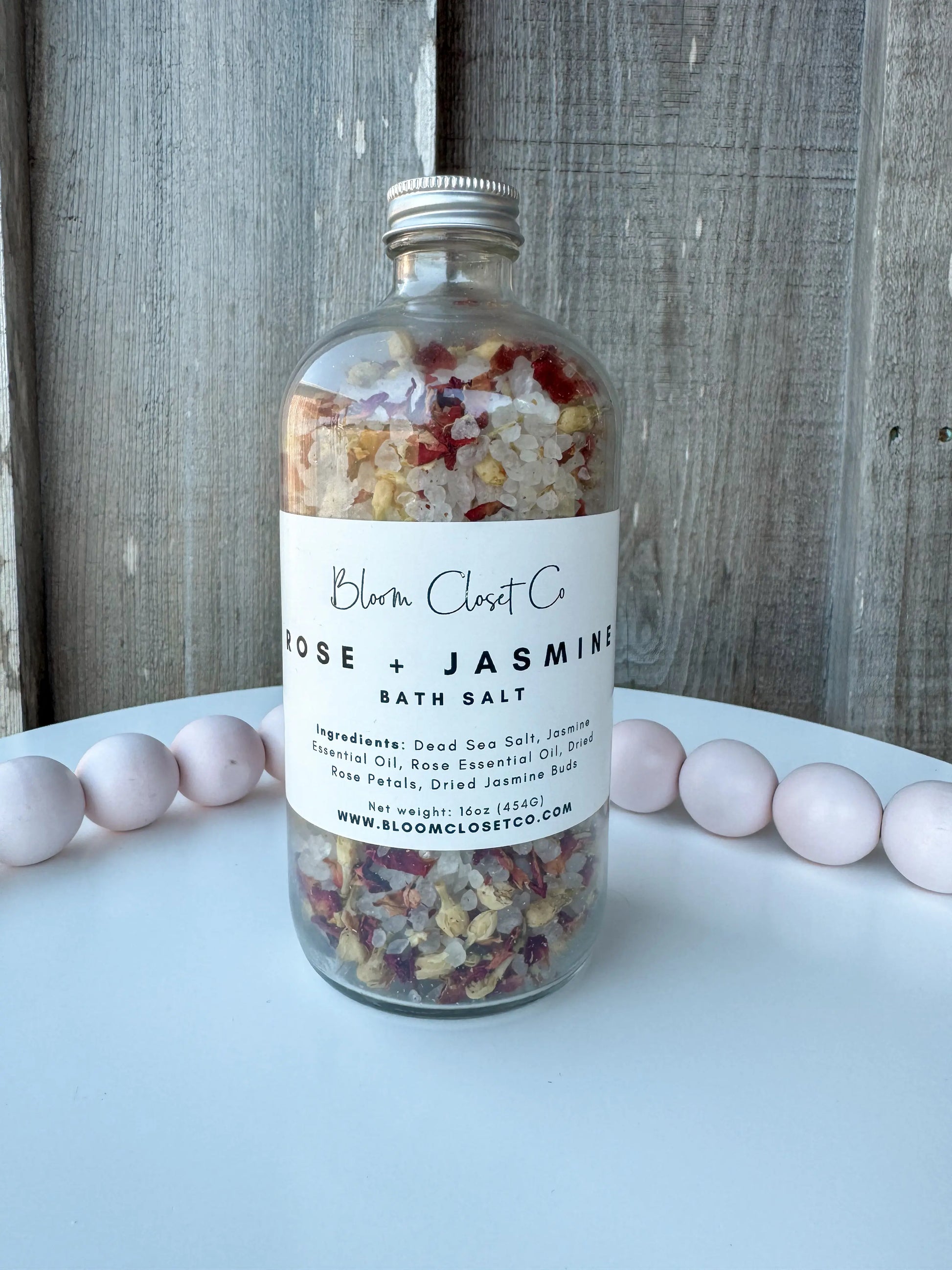 Luxury Rejuvenating Large Bath Salts 16 oz. Bloom Closet Co