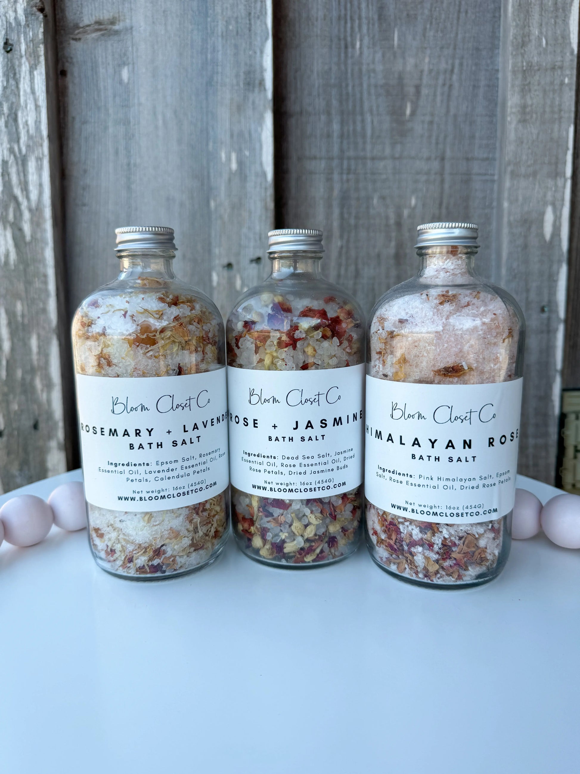 Luxury Rejuvenating Large Bath Salts 16 oz. Bloom Closet Co