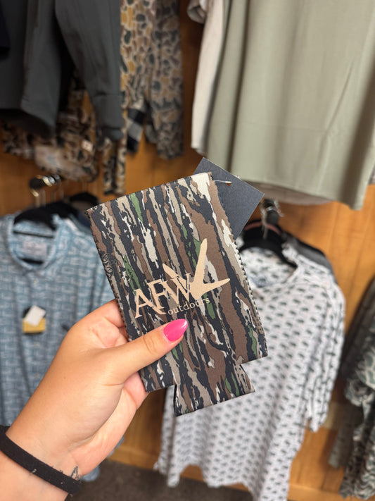 American Flyway Waterfowl Turkey Logo Realtree Skinny Can Koozies American Flyway Waterfowl