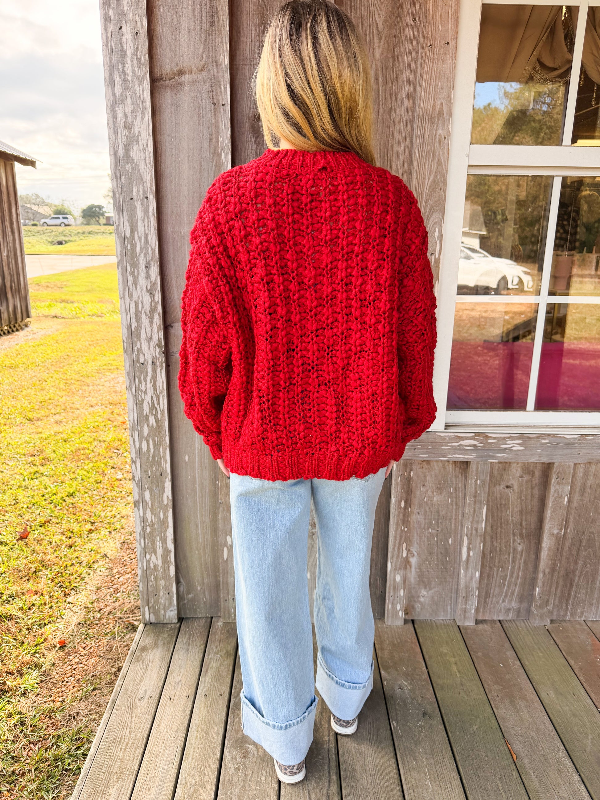 Front Button Down Basic Cardigan Peach Love California
