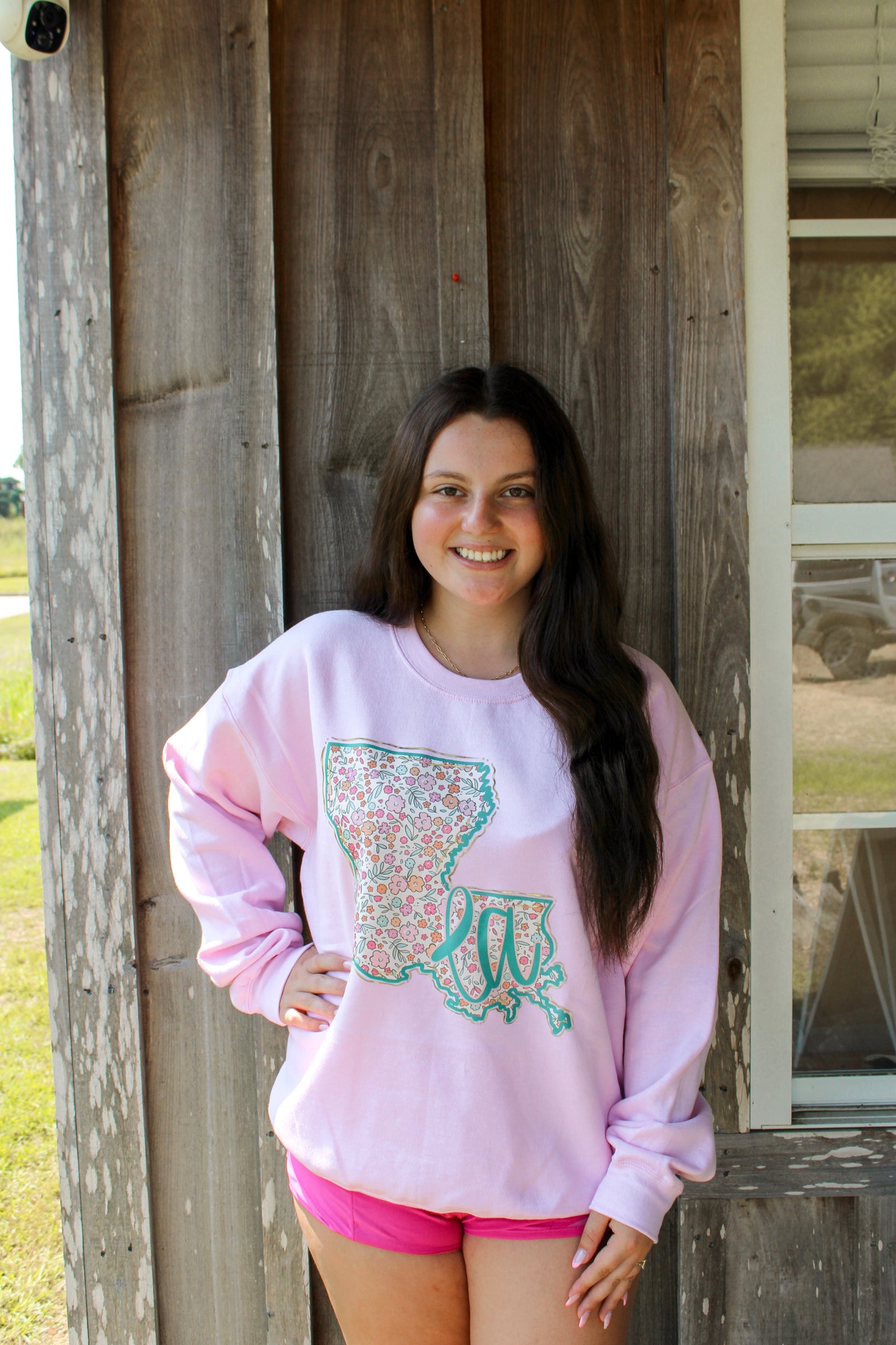 LA Spring Floral SweatShirt Trendy Transfers