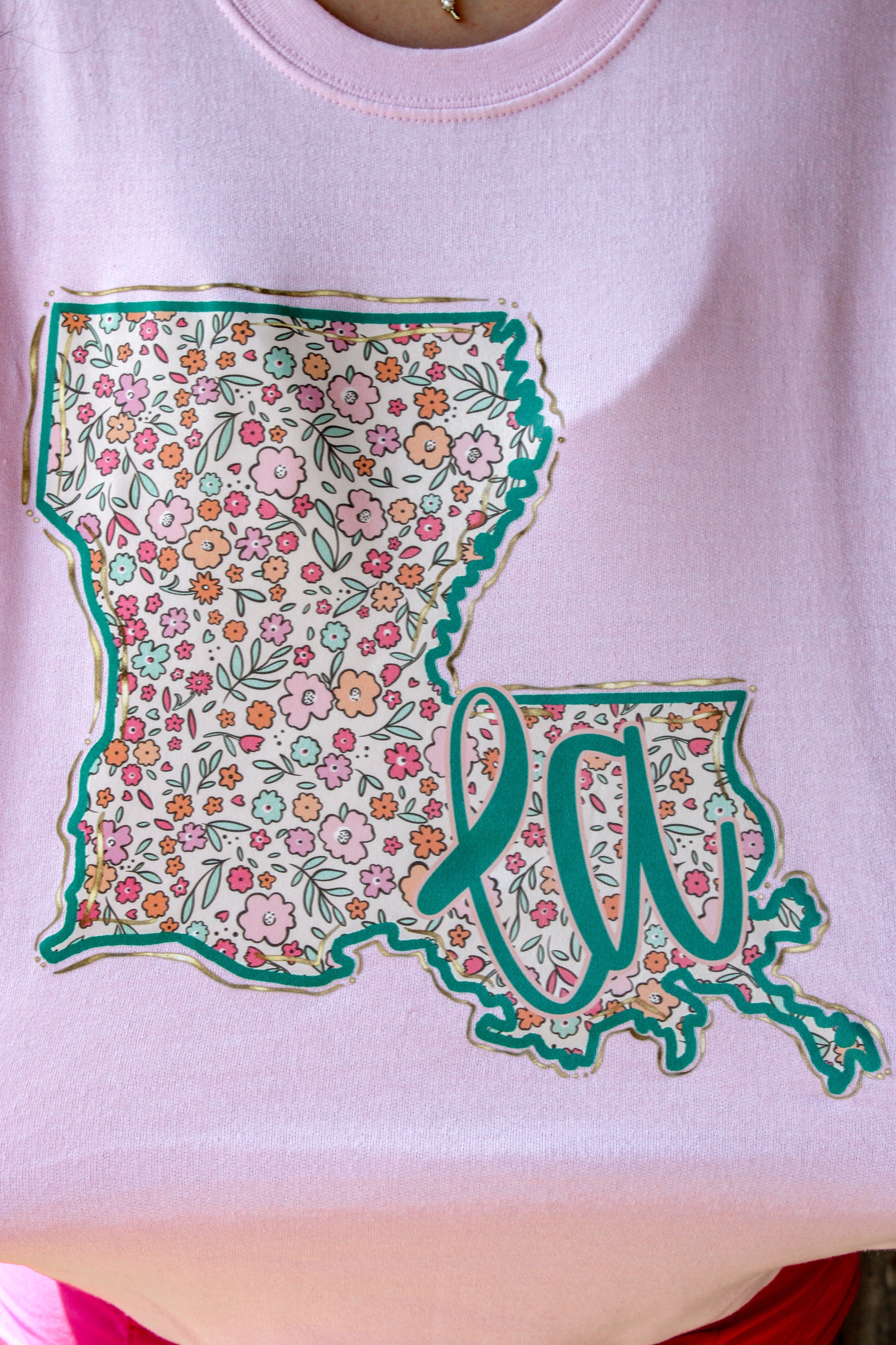 LA Spring Floral SweatShirt Trendy Transfers