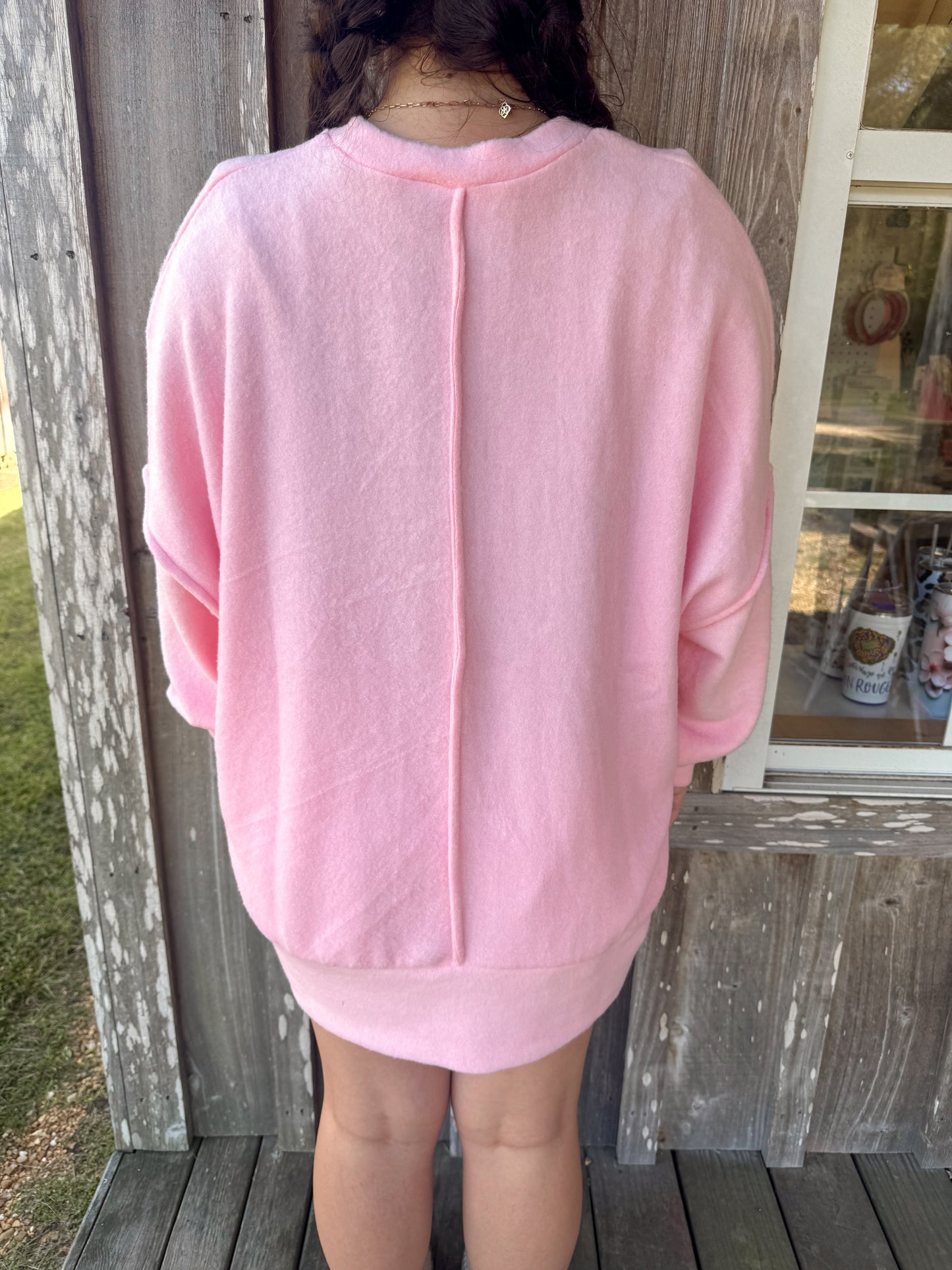 ZENANA PLUS Brushed Meglange Drop Shoulder Sweater Top zenana