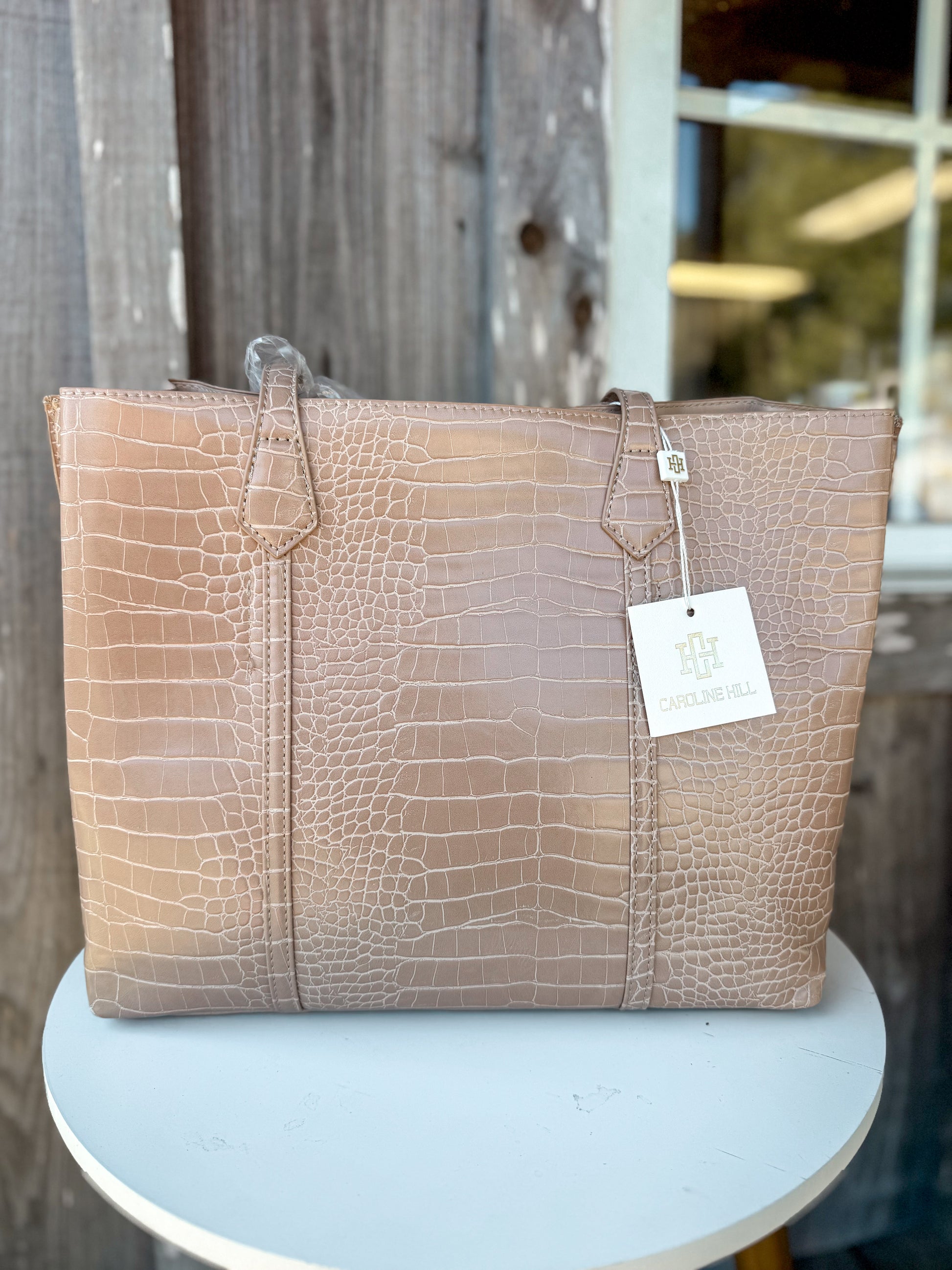 Caroline Hill Heath Latte EC Tote Bag Caroline Hill