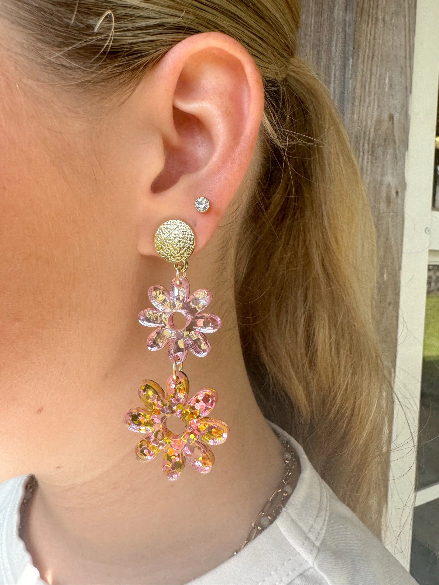 Alice Flower Drops Earrings Taylor Shaye Designs