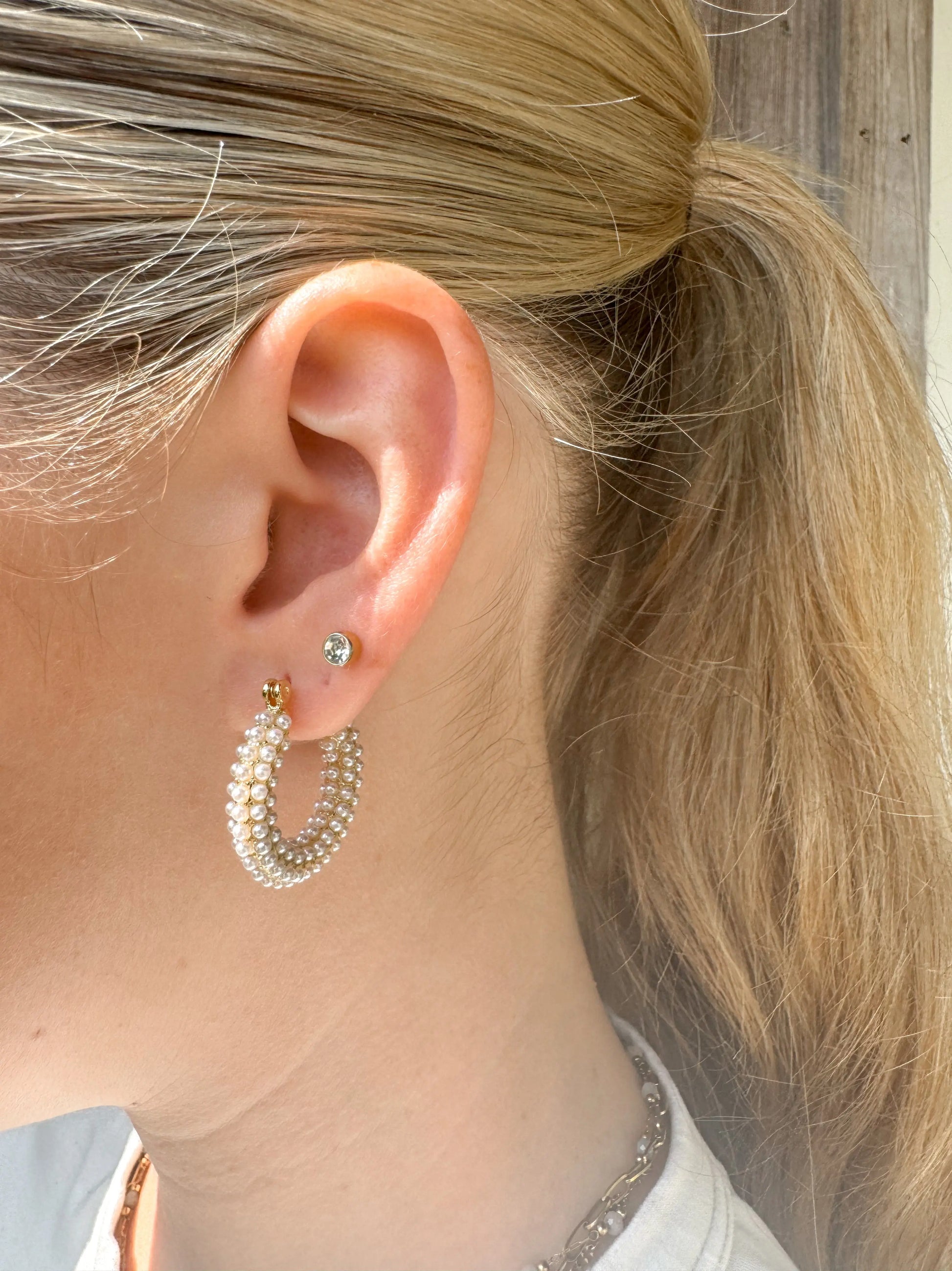 Greer Hoop Dangling Earrings Taylor Shaye Designs