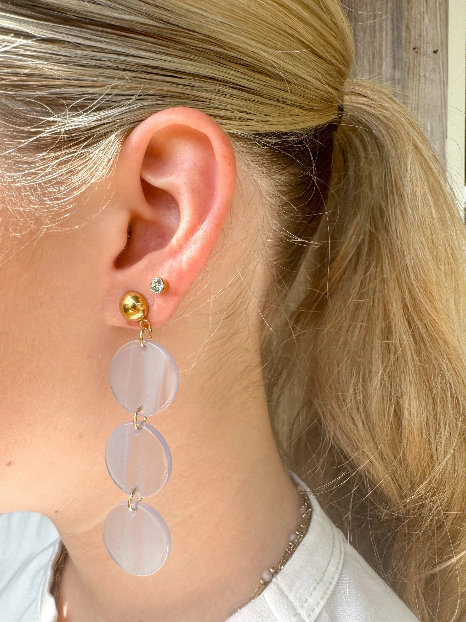 Round Elle Dangling Earrings Spiffy & Splendid