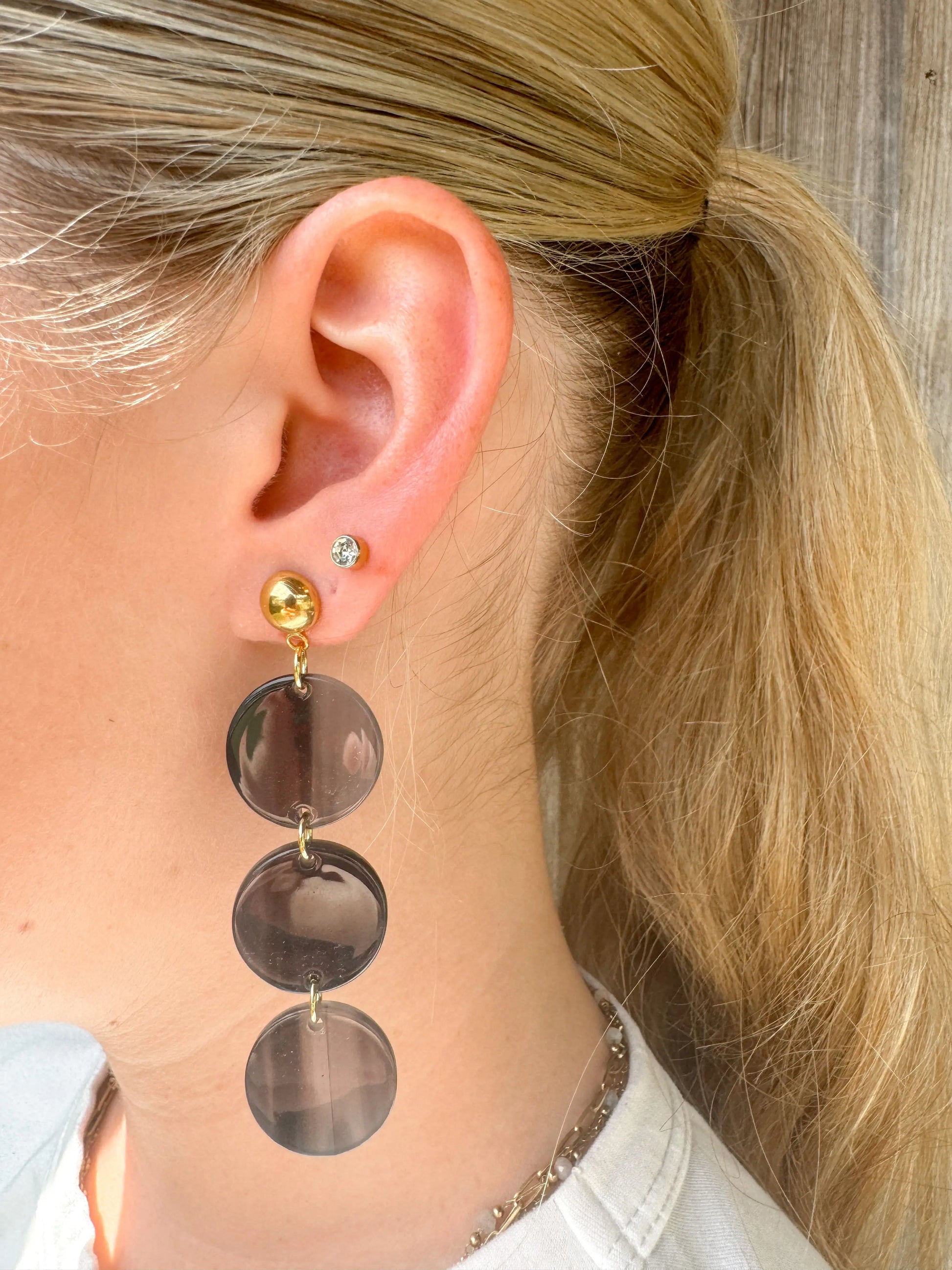 Round Elle Dangling Earrings Spiffy & Splendid