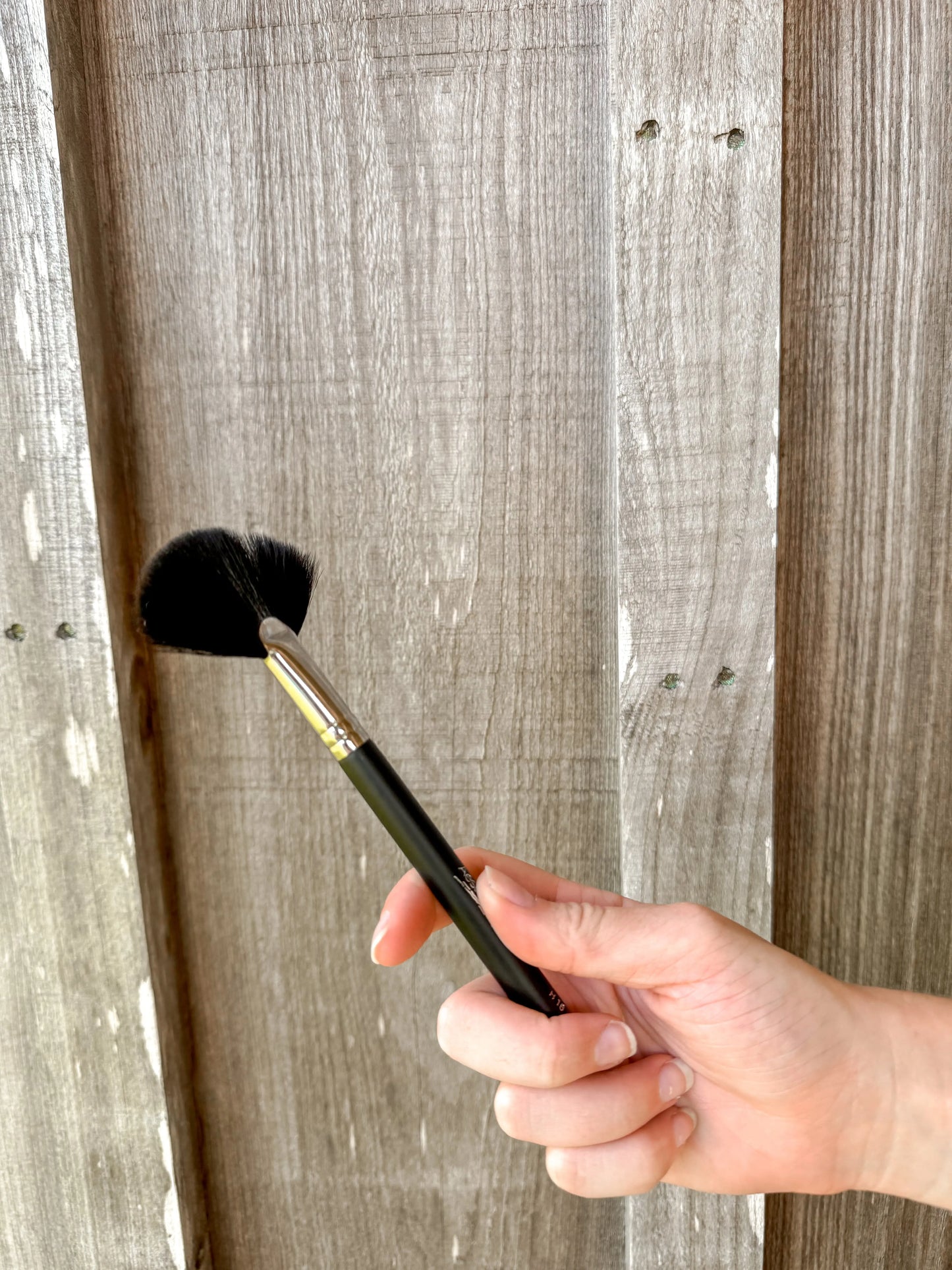 Vegan Cosmetic Fan Makeup Brush Aesthetica