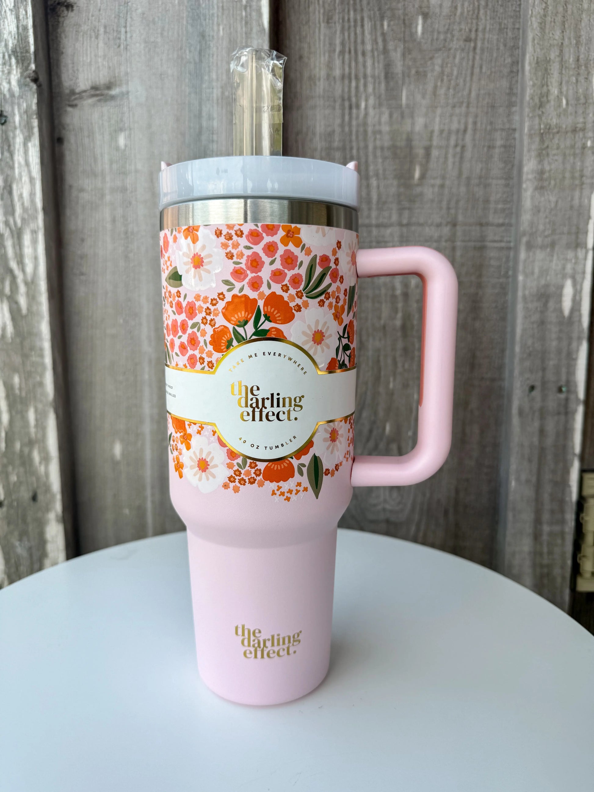 Sweet Meadow Take Me Everywhere 40oz Tumbler With Straw And Screw On Lid The Darling Effect