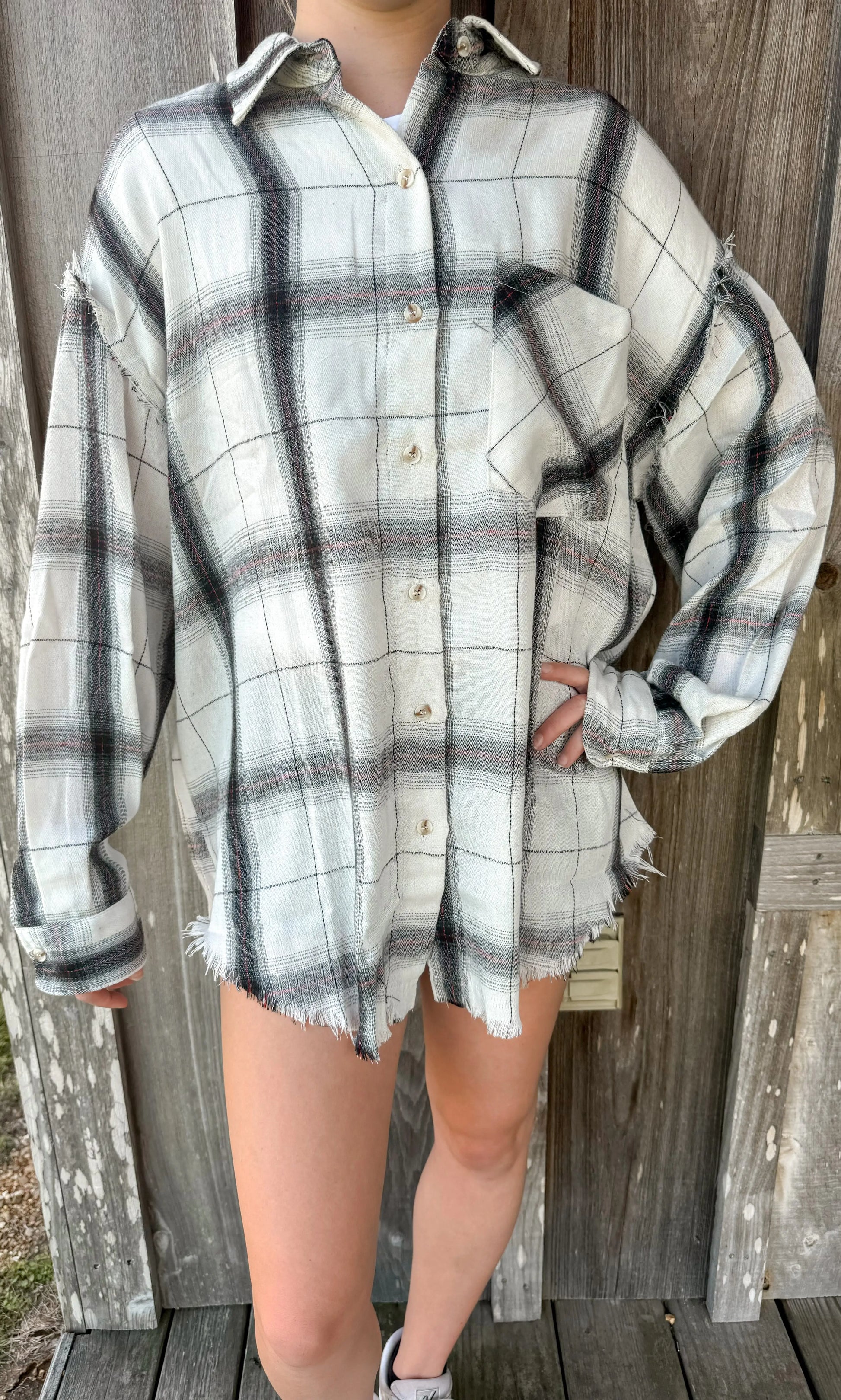 VINTAGE PLAID SHIRT BIBI