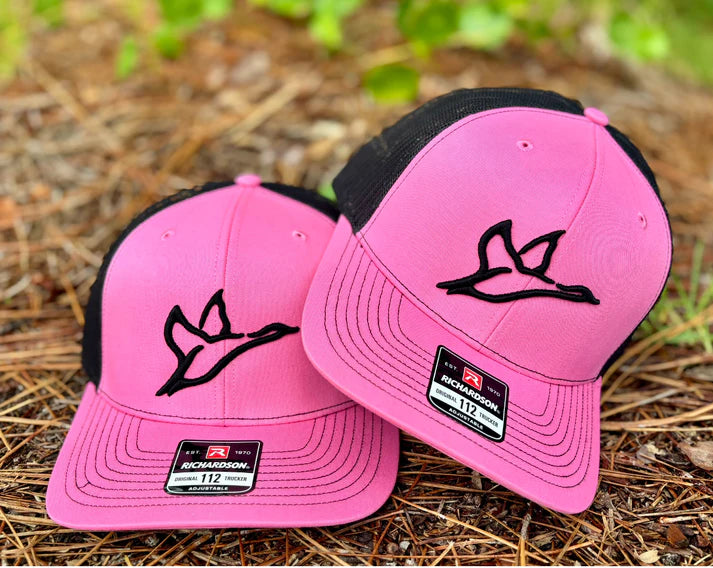Combat Waterfowl 112 Pink Black Trucker Hat COMBAT WATERFOWL